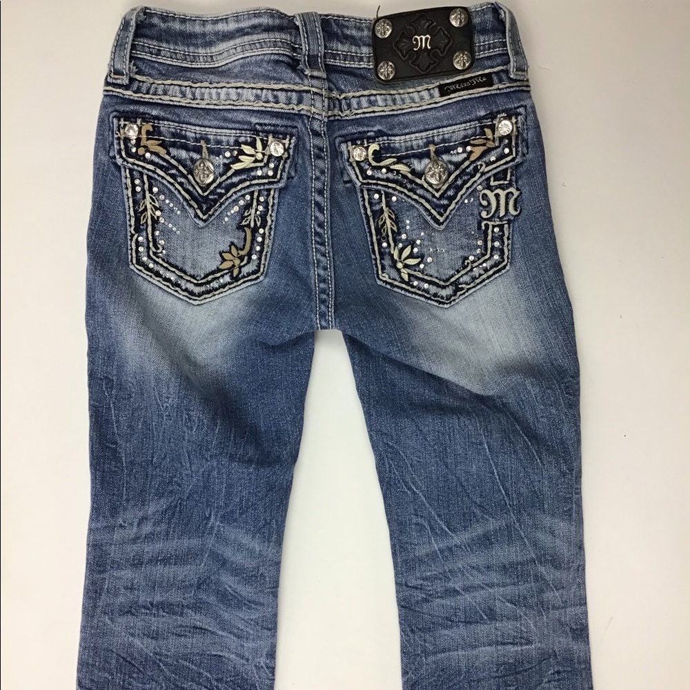 Miss Me Capri Girls Jeans jk5443p3 Size10 (z5)^